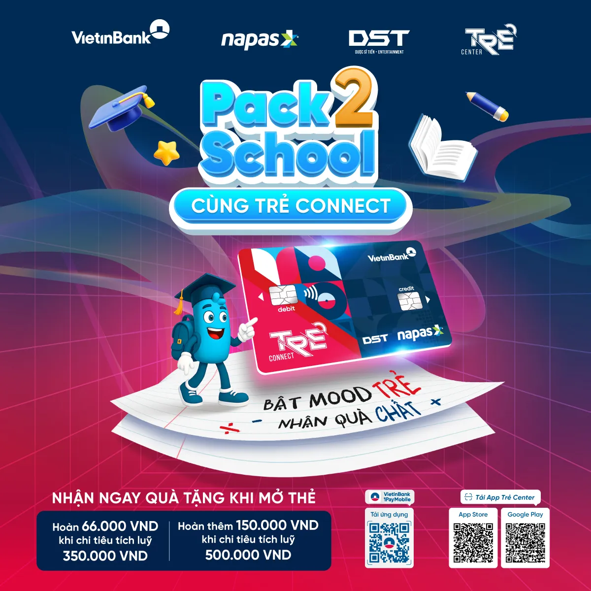 So sánh ưu nhược điểm thẻ tín dụng Thẻ tín dụng nội địa Trẻ Connect