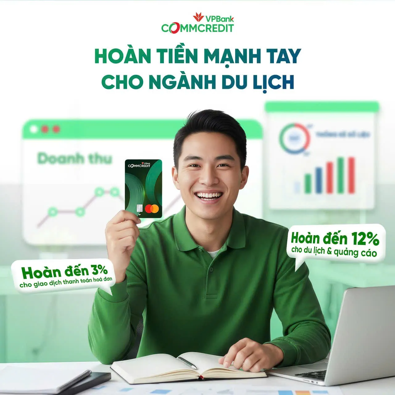 So sánh ưu nhược điểm thẻ tín dụng Thẻ tín dụng kinh doanh VPBank CommCredit