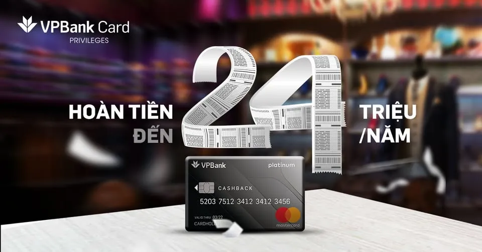 So sánh ưu nhược điểm thẻ tín dụng Thẻ tín dụng VPBank Platinum Cashback